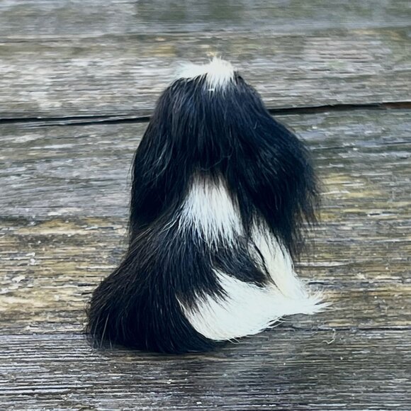 Vintage Miniature Real Fur Dog Shih Tzu Pekingese Doll House Toy Japan Germany ? - Picture 3 of 6